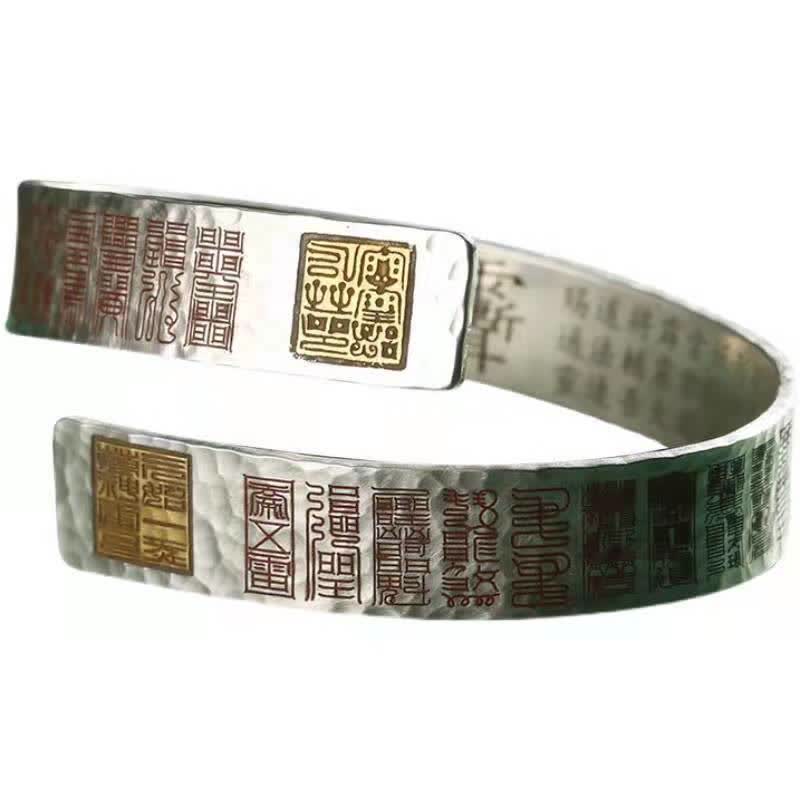 Letters Copper Balance Healing Cuff Bracelet Bangle - image 5