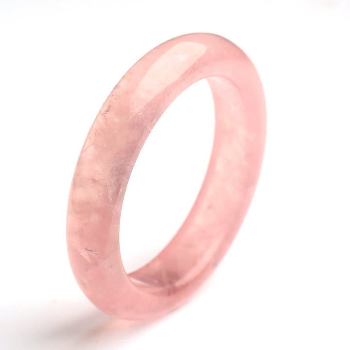 Buddha Stones  Natural Rose Quartz Love Caring Bracelet Bangle - image 11