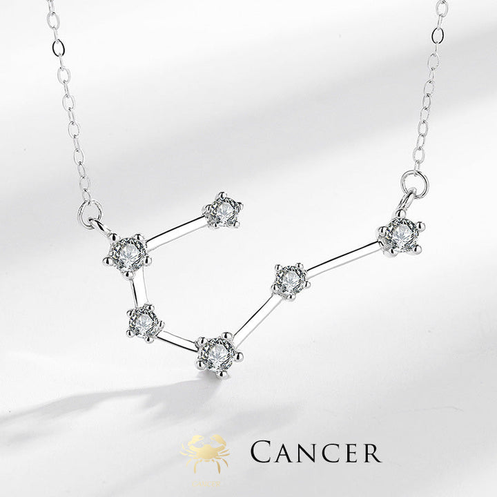 925 Sterling Silver 12 Constellations of the Zodiac Astrology Blessing Necklace Pendant (Extra 30% Off | USE CODE: FS30) - Cancer - image 14