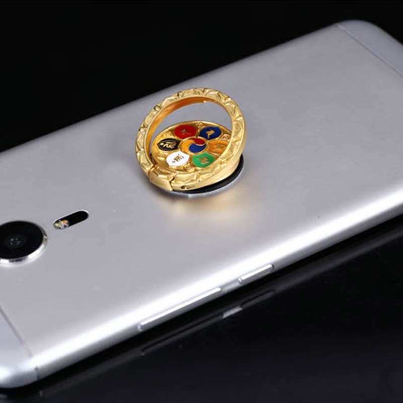 Tibetan Om Mani Padme Hum Peace Phone Ring Bracket Universal Phone Holder Decorations - image 9