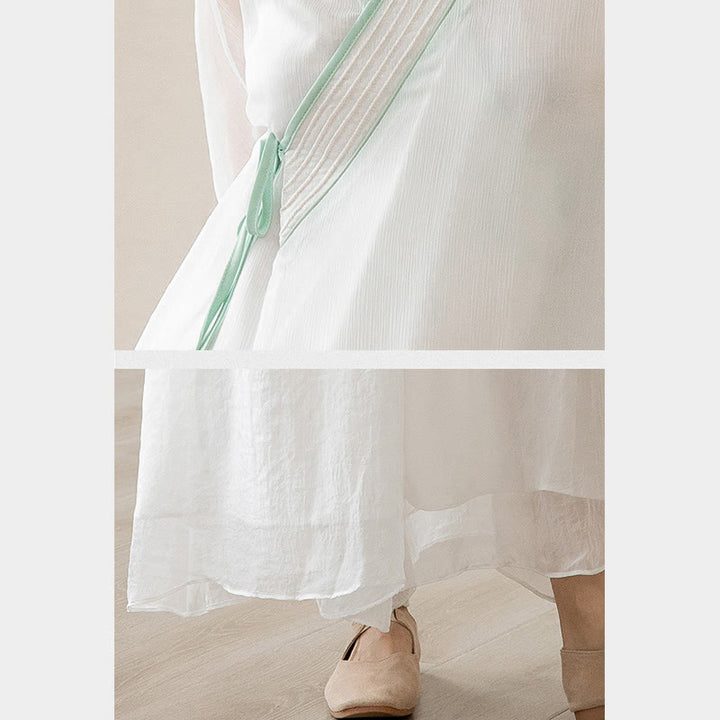 Retro Prayer Zen Spiritual Meditation Practice Chiffon Clothing Women's Set - image 10