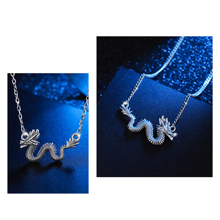 ❗❗❗A Flash Sale- Buddha Stones 925 Sterling Silver Year Of The Dragon Auspicious Dragon Protection Chain Necklace Pendant - image 7