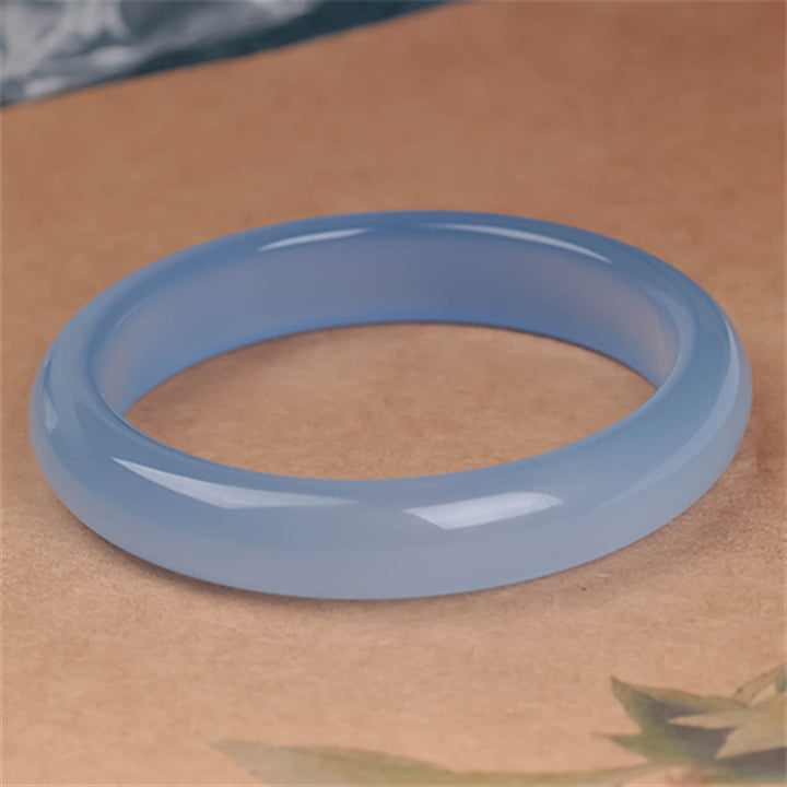 Blue Chalcedony Emotional Balance Bracelet Bangle - image 3