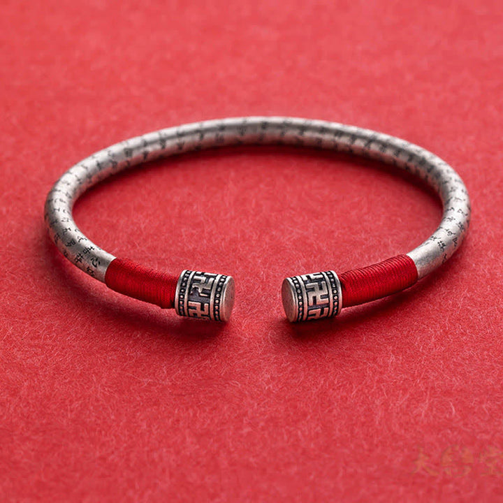 Buddha Stones Tibet Om Mani Padme Hum Luck Red String Bracelet Bangle - image 8