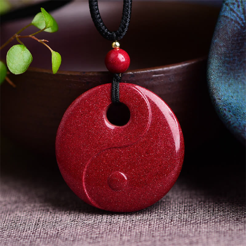 Buddha Stones Laughing Buddha Yin Yang Chinese Zodiac Gourd Natural Cinnabar Blessing Necklace Pendant - image 8