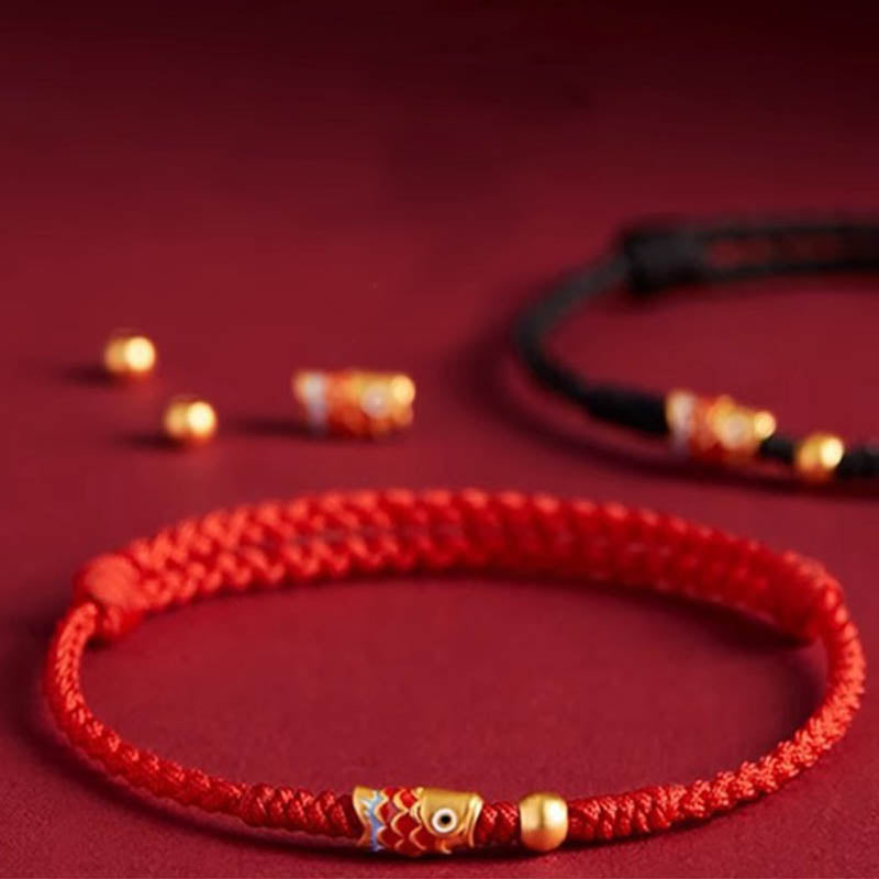 FREE Today: Lucky Koi Fish Success Braided Rope Bracelet