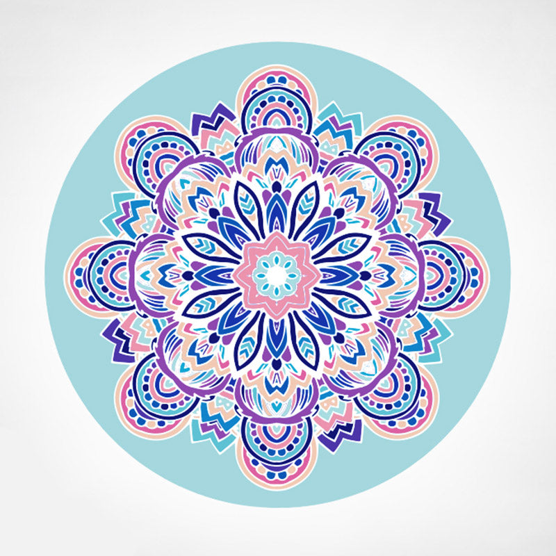 Lotus Mandala Pattern Foldable Yoga Meditation Seat Mat Home Decoration - Mandala - PaleTurquoise - image 11