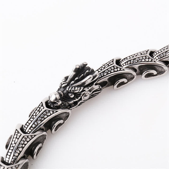 Dragon Pattern Titanium Steel Protection Necklace Pendant Bracelet - image 10
