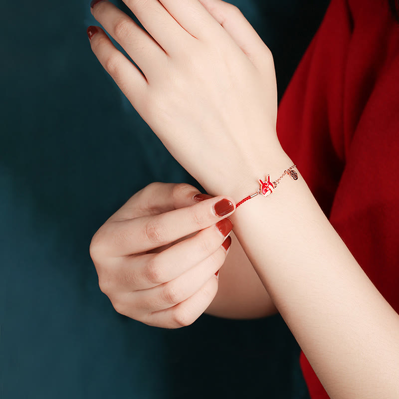 Buddha Stones 925 Sterling Silver Color-changing Chinese Zodiac Luck Protection Red String Chain Bracelet - image 18