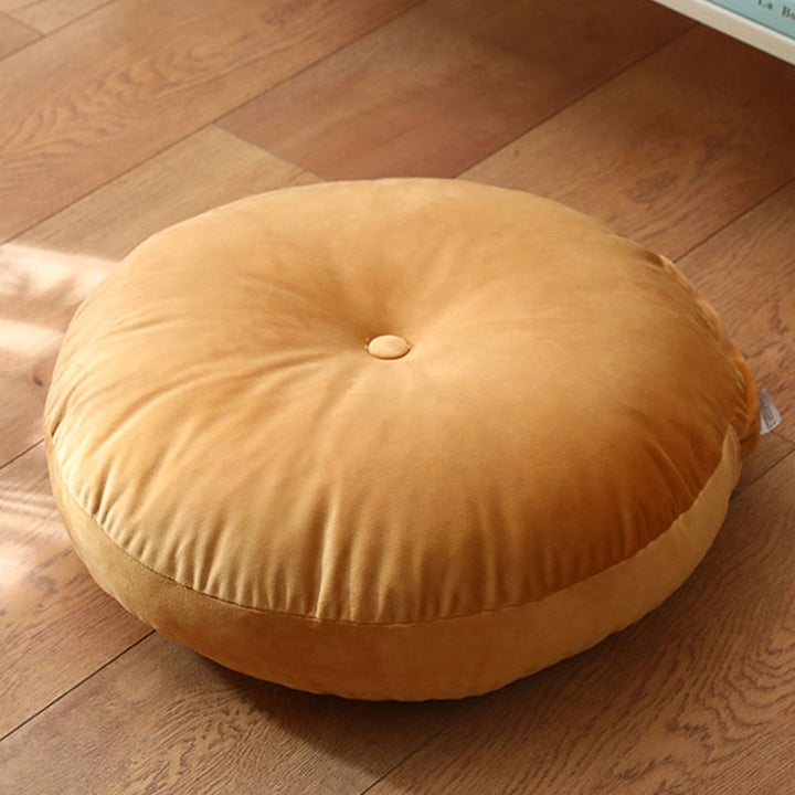 Lotus Simple Pattern Linen Meditation Seat Cushion Home Living Room Decoration - Detachable - 40cm*10cm - Orange - image 29