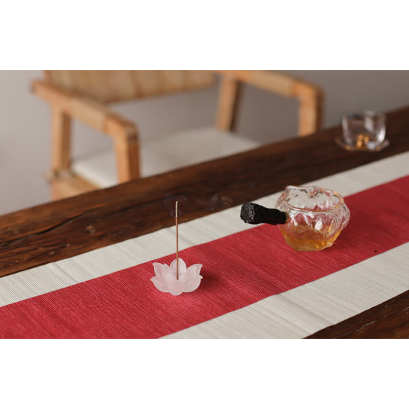 Mini Lotus Liuli Crystal Healing Meditation Stick Incense Burner - image 19