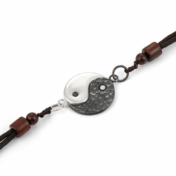 990 Sterling Silver Yin Yang Balance Harmony Necklace Pendant - image 13
