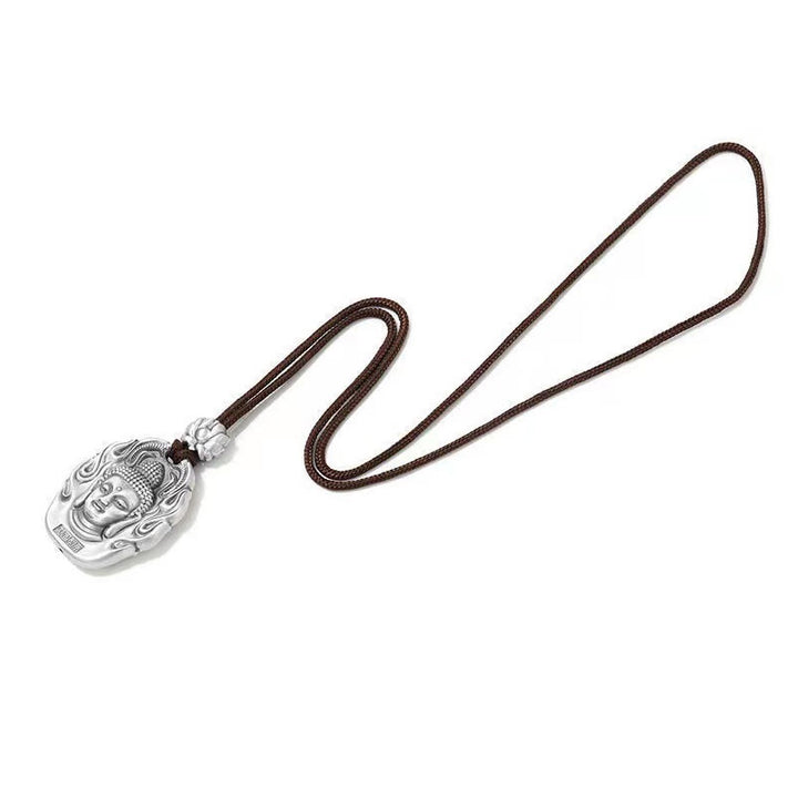 Buddha Stones Chinese Zodiac Natal Buddha Om Mani Padme Hum Lotus Compassion Necklace Pendant - image 10