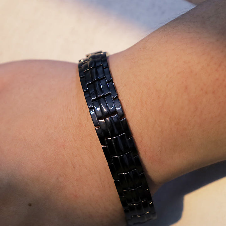 Vintage Magnetic Solid Copper Cuff Bracelet Bangle - image 7