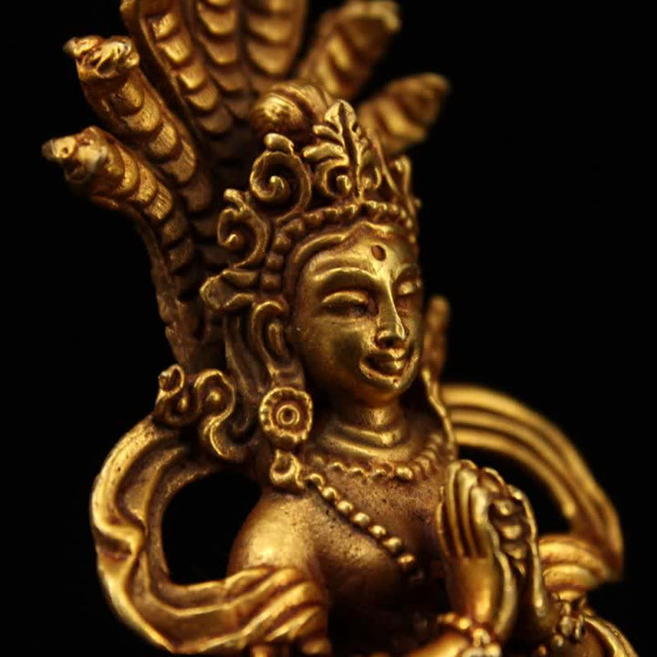 Bodhisattva Nagarjuna Protection Copper Statue Decoration - image 3