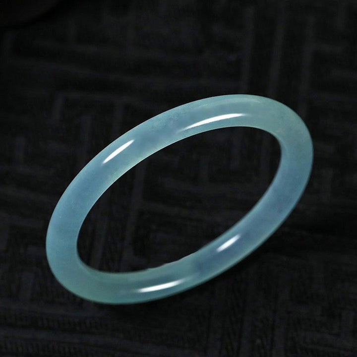 Buddha Stones Natural Jade Healing Blessing Bangle Bracelet - image 2