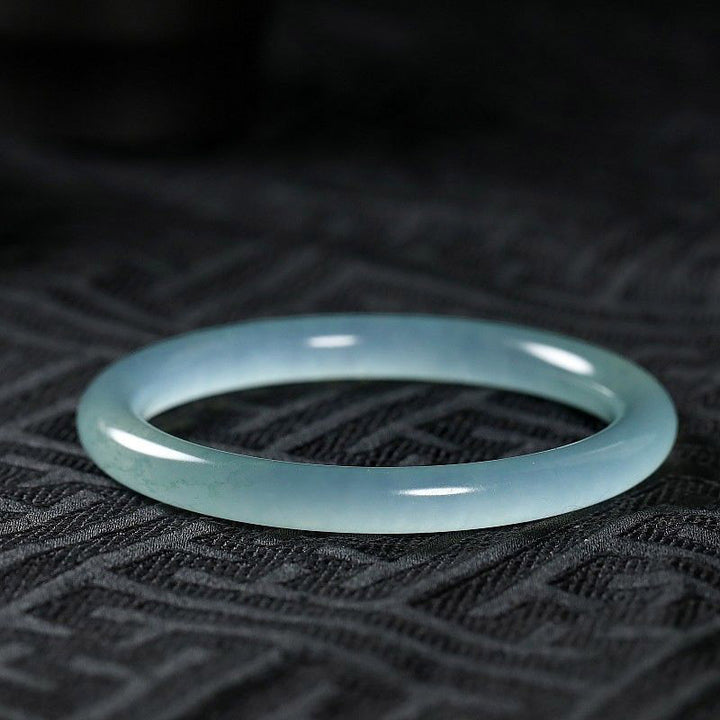 Buddha Stones Natural Jade Healing Blessing Bangle Bracelet - image 8