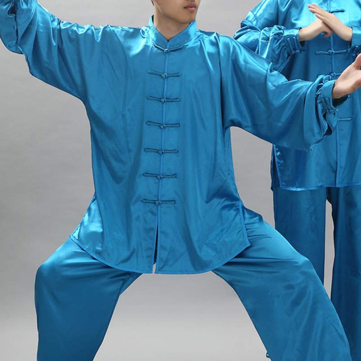 Simple Pattern Meditation Prayer Spiritual Zen Tai Chi Qigong Practice Unisex Clothing Set