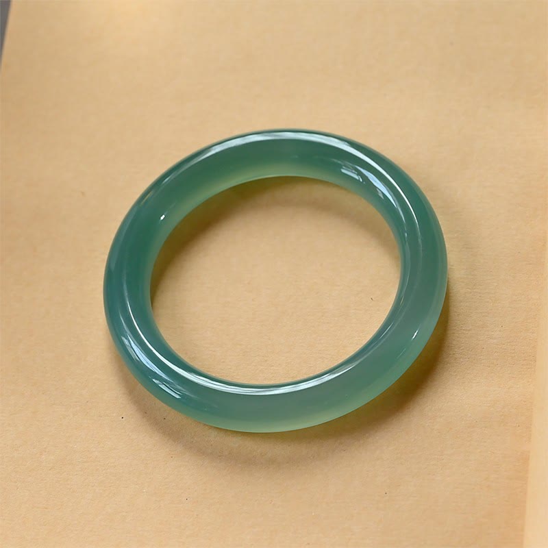 Buddha Stones Natural Green Chalcedony Strength Bangle Bracelet - image 3