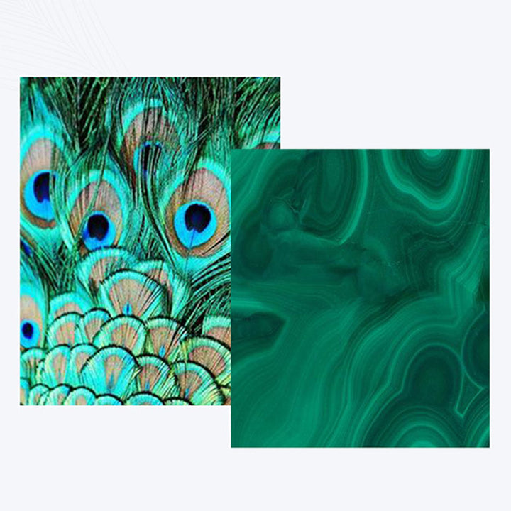 925 Sterling Silver Round Malachite Anti-Anxiety Drop Earrings - image 9