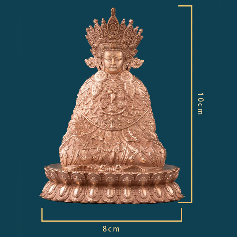 Buddha Shakyamuni Figurine Compassion Handmade Copper Statue Decoration - image 11