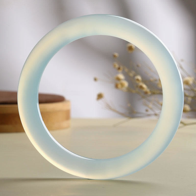 Natural Aquamarine Blessing Serenity Bangle Bracelet - image 3