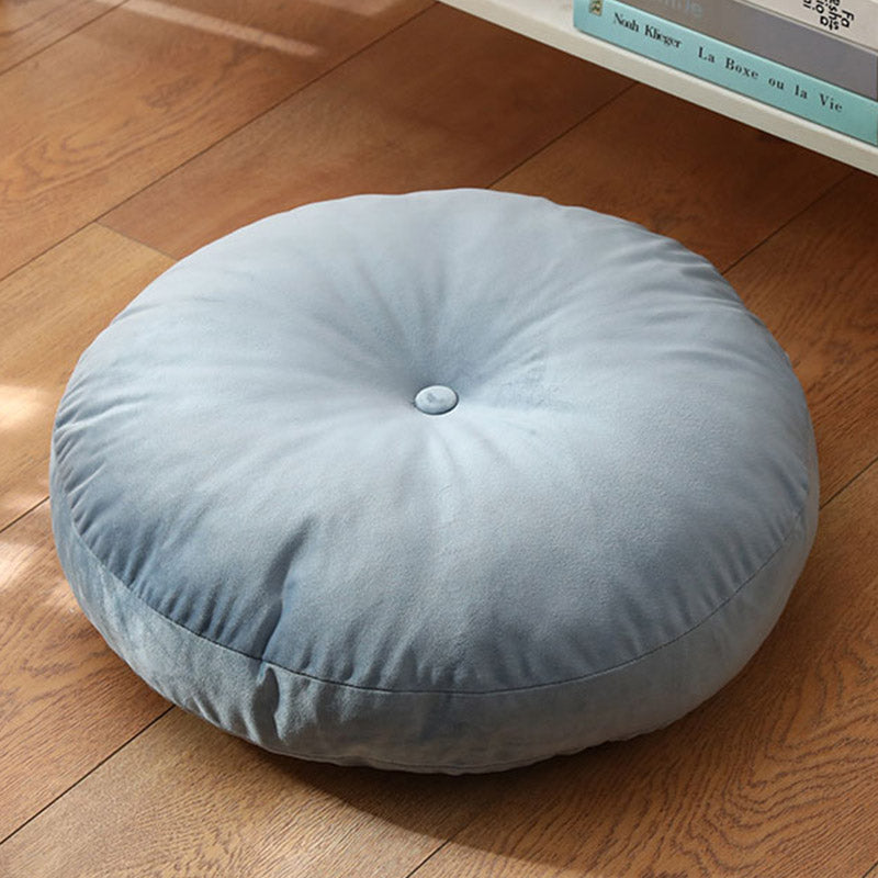 Lotus Simple Pattern Linen Meditation Seat Cushion Home Living Room Decoration - Detachable - 40cm*10cm - PowderBlue - image 28