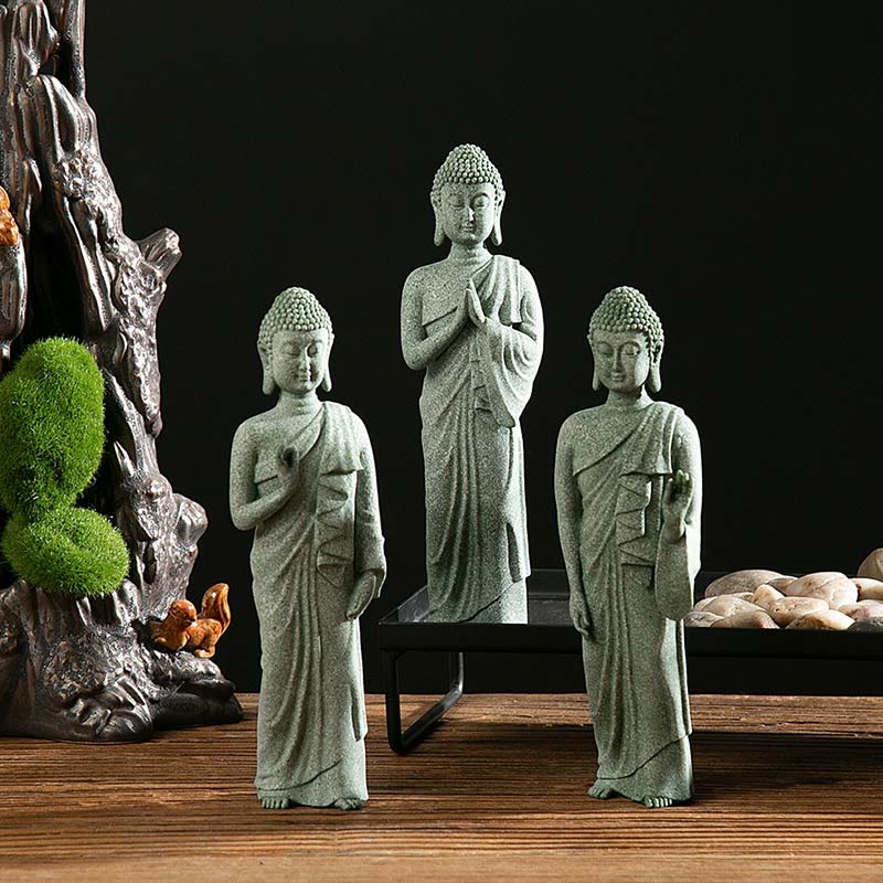 Tibetan Meditation Contemplation Buddha Serenity Compassion Statue Figurine Decoration - image 16