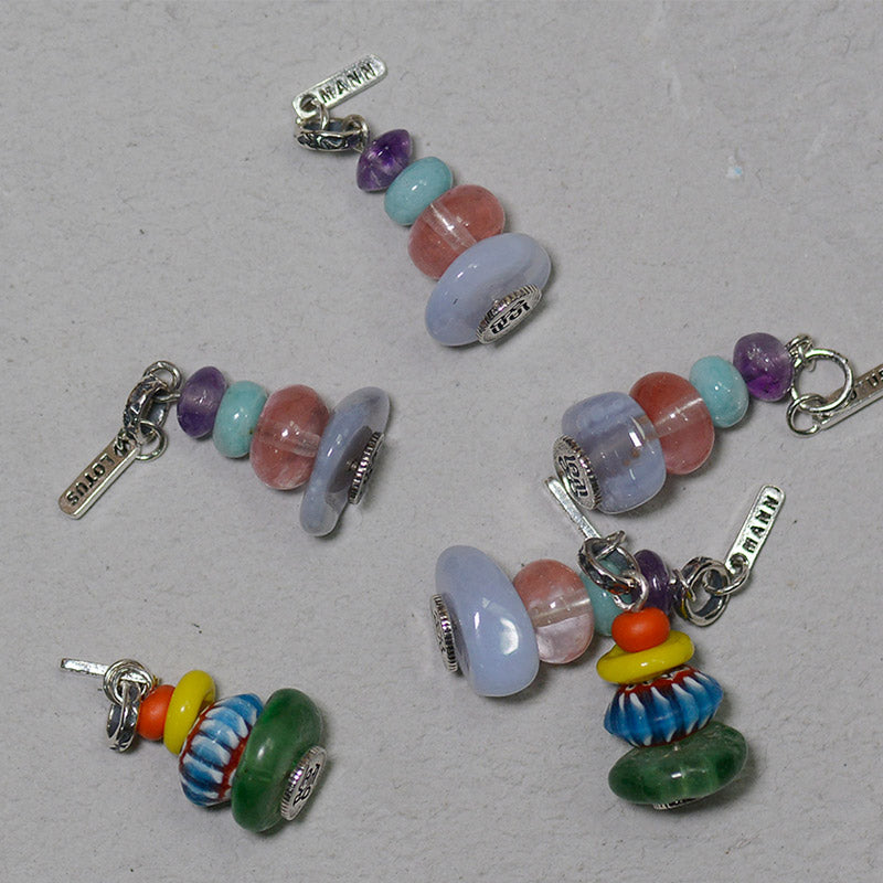 Buddha Stones Zen Cairn Labradorite Various Crystals Calm Pendant Necklace - image 4