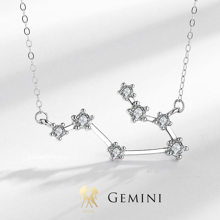 925 Sterling Silver 12 Constellations of the Zodiac Astrology Blessing Necklace Pendant (Extra 30% Off | USE CODE: FS30) - Gemini - image 21