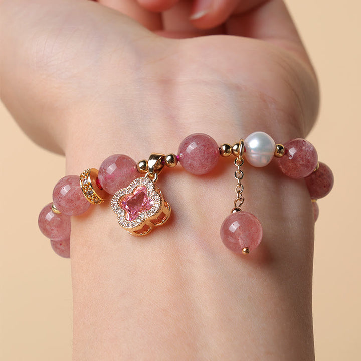 Buddha Stones "Wishing Love and Sweet Blessings" Quartz Bracelet Includes Gift Message Card - image 10