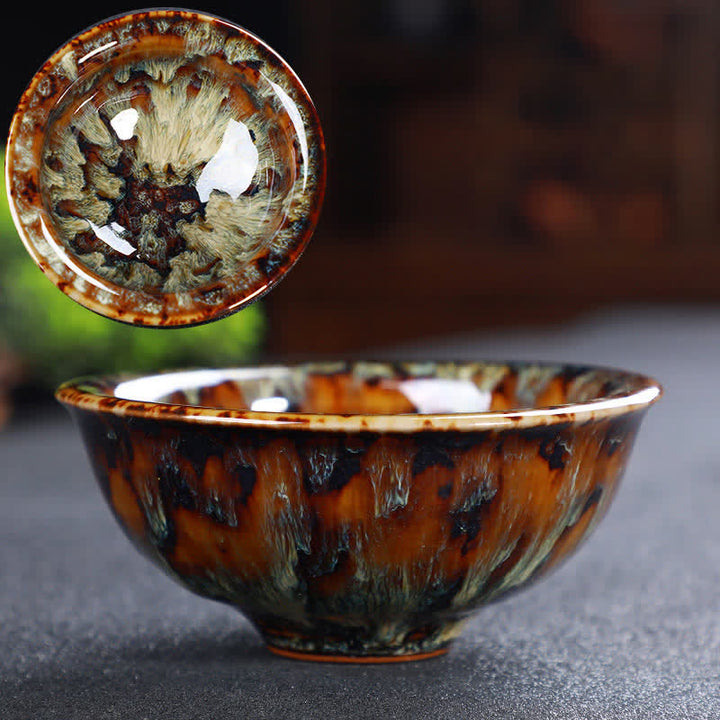 Colorful Ceramic Teacup Home Office Tea Cups - image 13