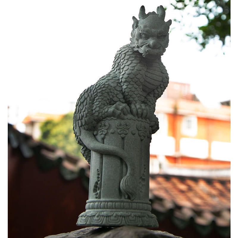 Buddha Stones Feng Shui Standing Sitting Dragon Success Luck Home Decoration - image 7