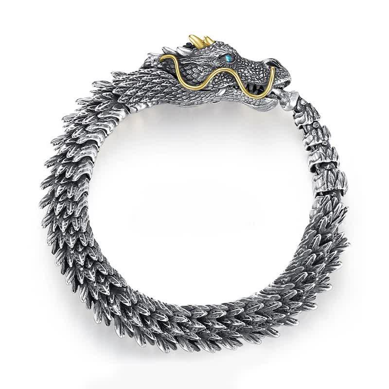 Buddha Stones Nordic Dragon Handmade Amulet Luck Protection Chain Bracelet - image 8