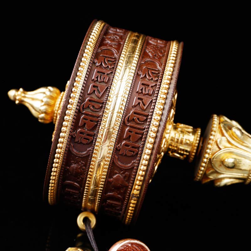 Tibetan Prayer Wheel Six True Words Copper Balance Decoration - image 4