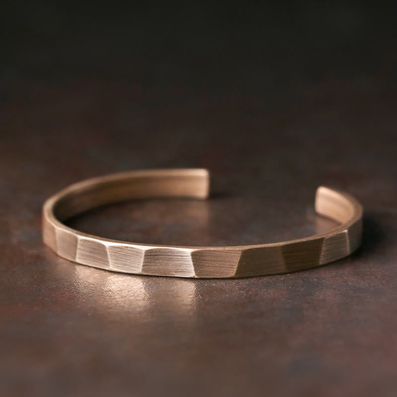 Vintage Rustic Design Copper Wealth Adjustable Cuff Bracelet - 55mm (Women) - image 1