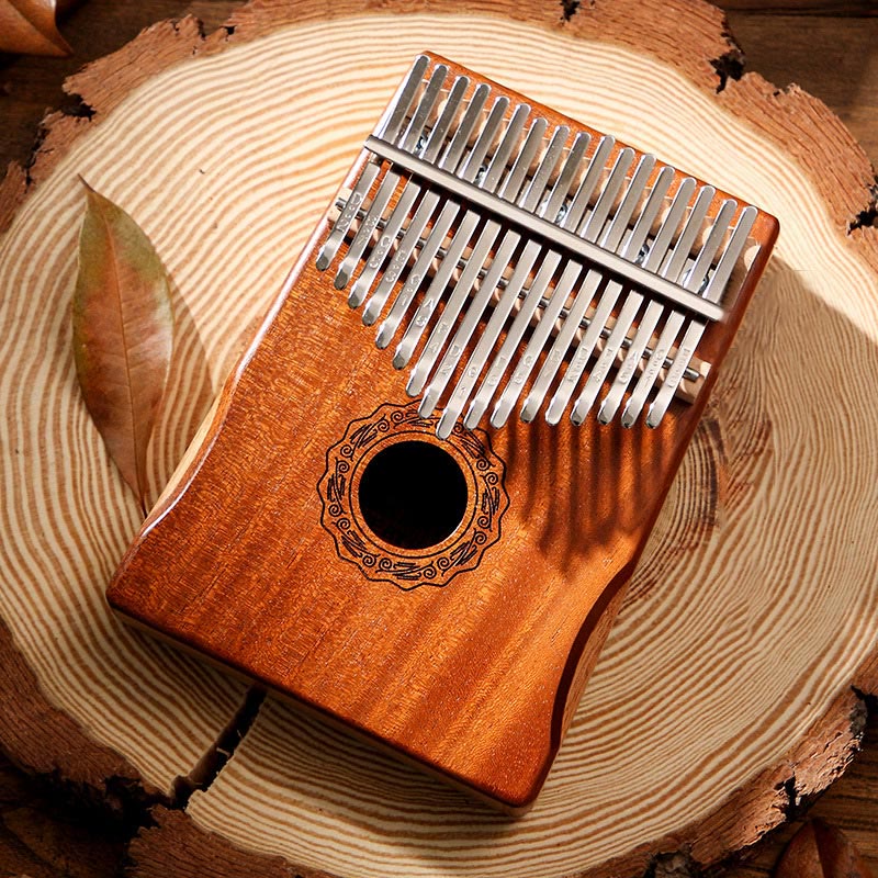 Kalimba 17 Keys Thumb Piano Mahogany Wood Acacia Walnut Portable Finger Piano