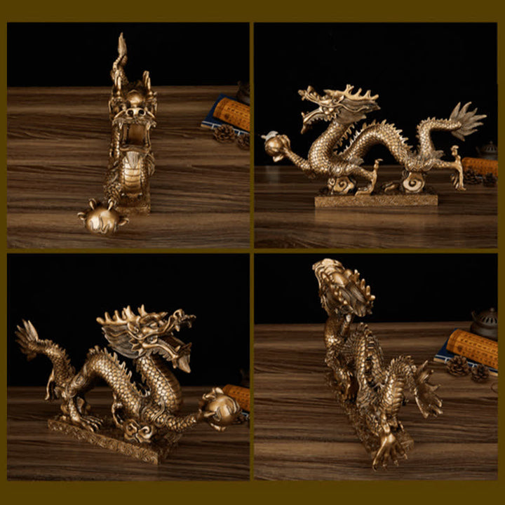 Buddha Stones Feng Shui Dragon Auspicious Cloud Wealth Luck Decoration - image 19