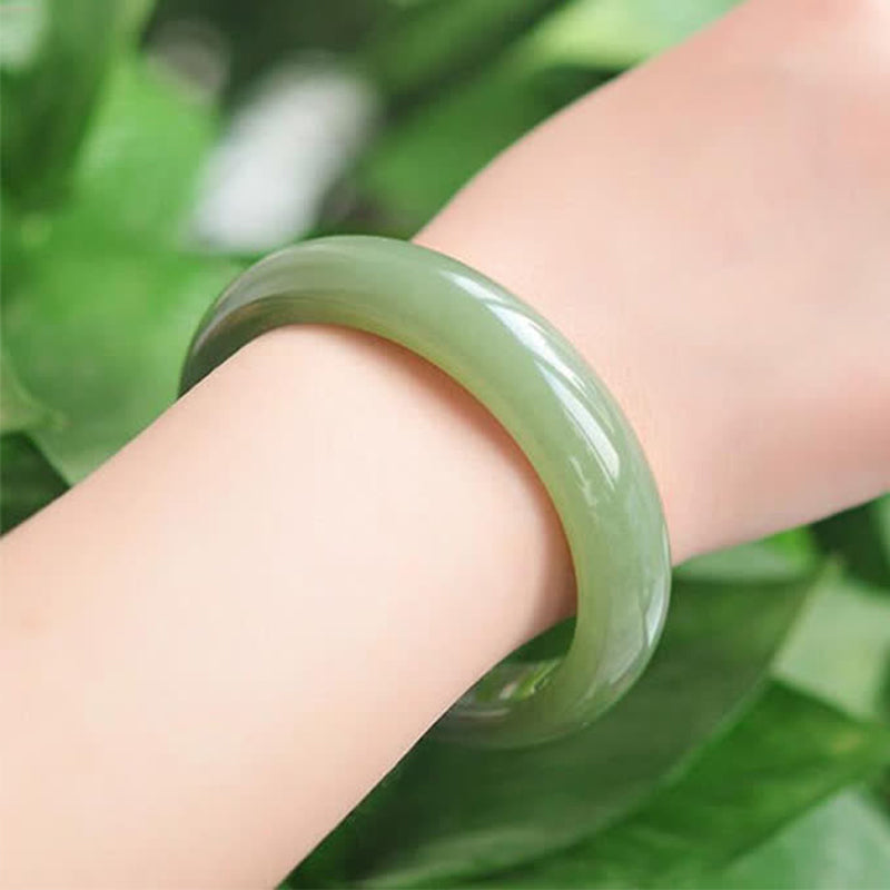 Jade Abundance Blessing Bangle Bracelet - image 5