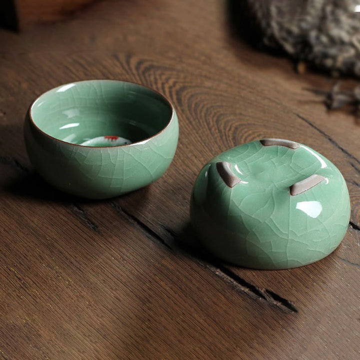 Buddha Stones Colorful Koi Fish Ceramic Teacup Kung Fu Tea Cup Bowl - image 26