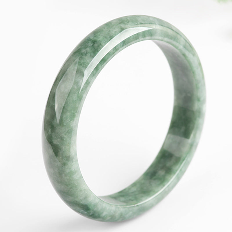 Buddha Stones Natural Jade Luck Wealth Bangle Bracelet - image 5