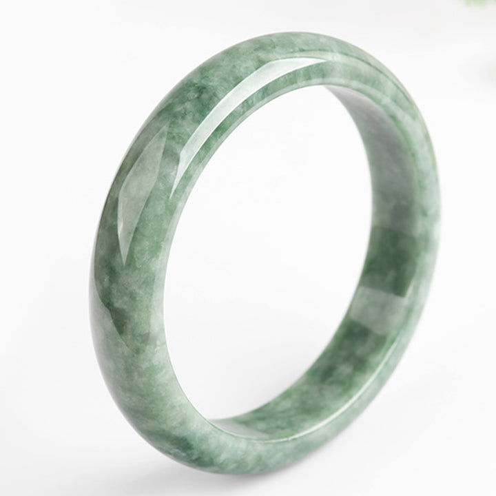 Buddha Stones Natural Jade Luck Wealth Bangle Bracelet - image 5