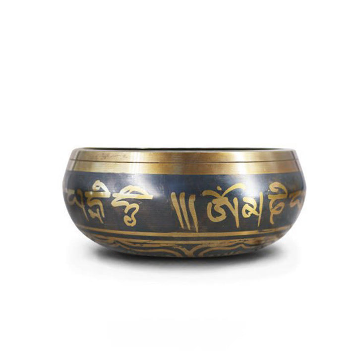 Buddha Stones Tibetan Meditation Bowl for Healing and Mindfulness Om Mani Padme Hum Singing Bowl - image 16
