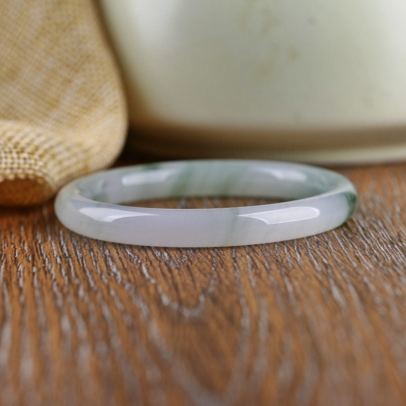 Buddha Stones Natural Jade Abundance Protection Bracelet Bangle - image 4