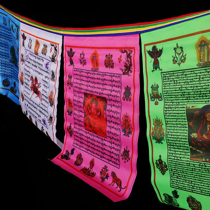 Tibetan Blessing Outdoor 10 Pcs Prayer Flag - 35cm*28cm - image 0