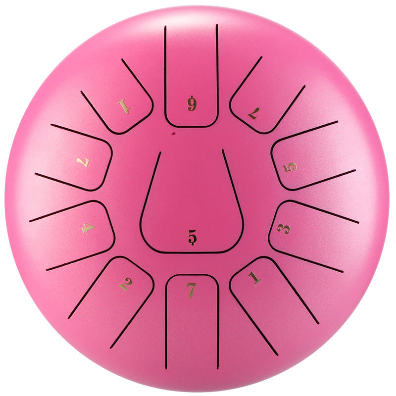 Buddha Stones Steel Tongue Drum Sound Healing Mindfulness Meditation Yoga Drum Kit 11 Note 8 Inch - image 16