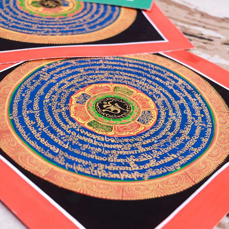 Tibetan Handmade Thangka Painting Blessing Thangka Blind Box Random Color Pattern