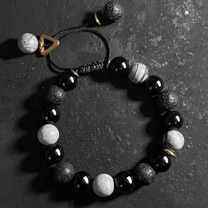 Buddha Stones "All the Best for Strength and Grounding" Obsidian Bracelet Includes Gift Message Card - image 10