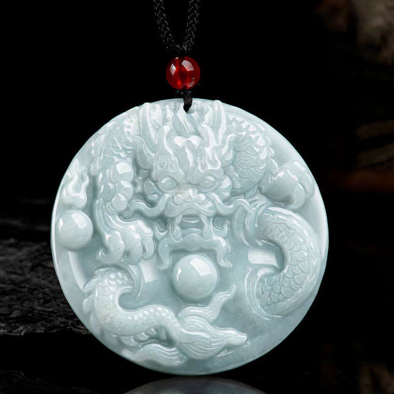 ❗❗❗A Flash Sale-  Buddha Stones Chinese Zodiac Dragon Jade Success Amulet String Necklace - image 6