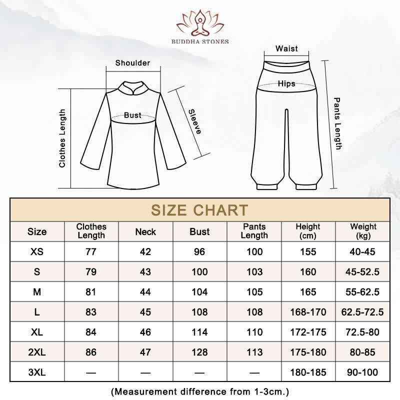 Lotus Flower Leaf Pattern Tai Chi Meditation Prayer Spiritual Zen Practice Clothing Women's Set - image 21